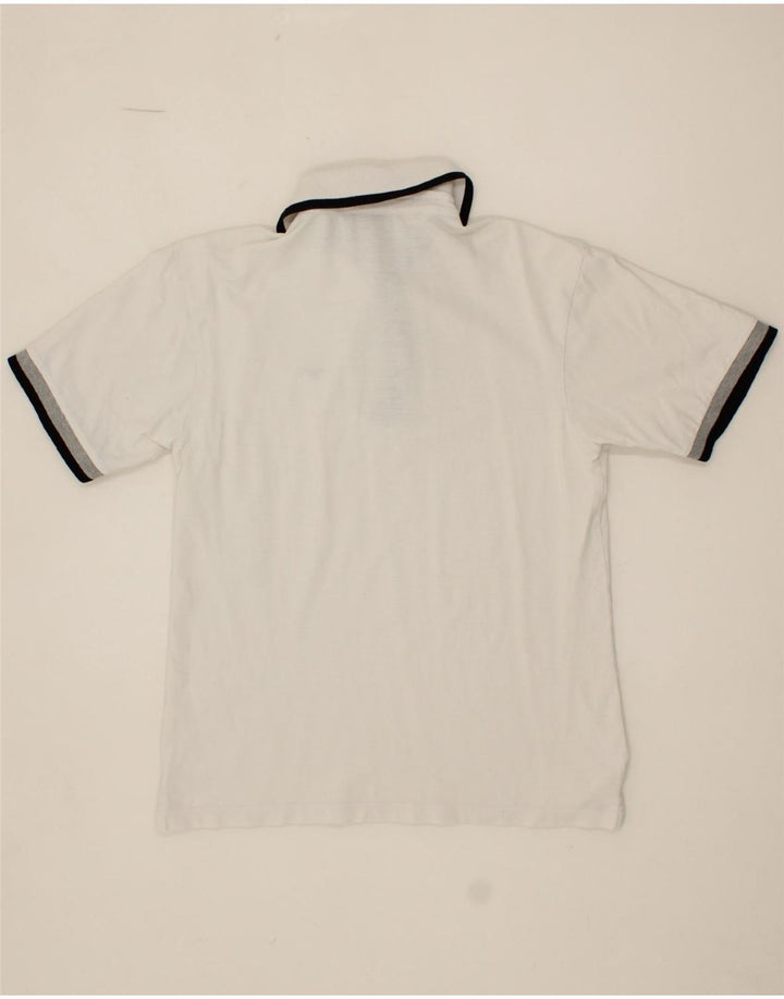 LOTTO Mens Polo Shirt Large White Cotton Vintage Lotto and Second-Hand Lotto from Messina Hembry 