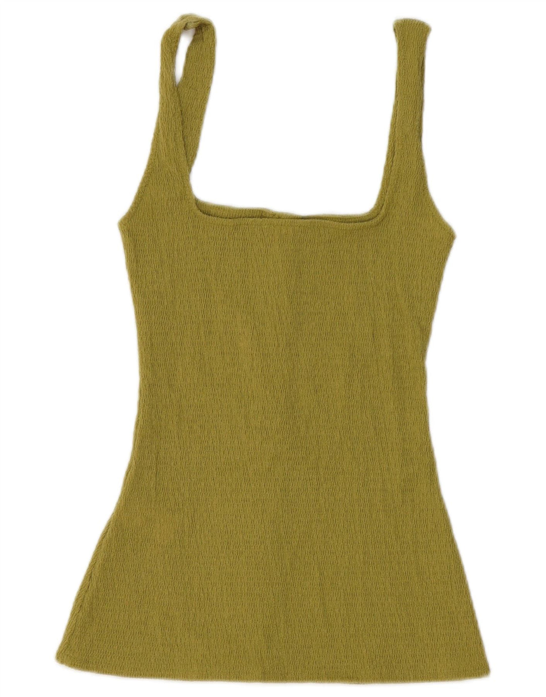 Zara Damevest Top UK 12 Medium Green Polyester