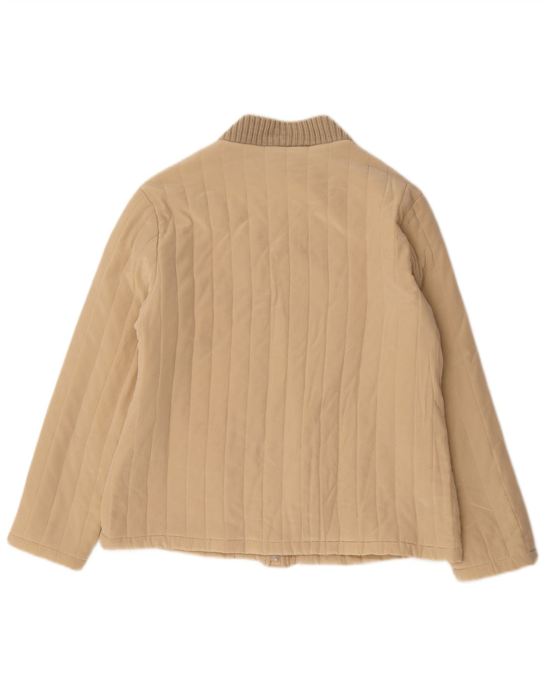 cherie Bomberjakke til kvinder IT 46 Stor Beige Silke