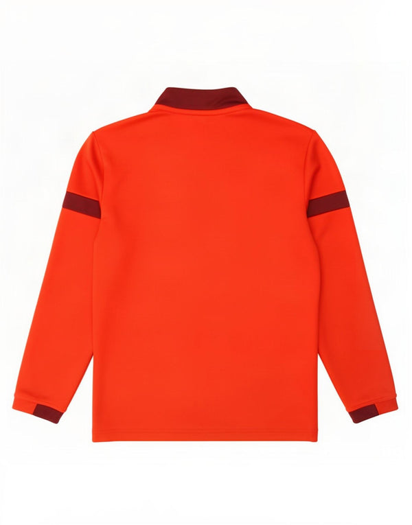 Puma Boys Zip Neck Pullover Træningsdragt Top 11-12 år Rød Colourblock