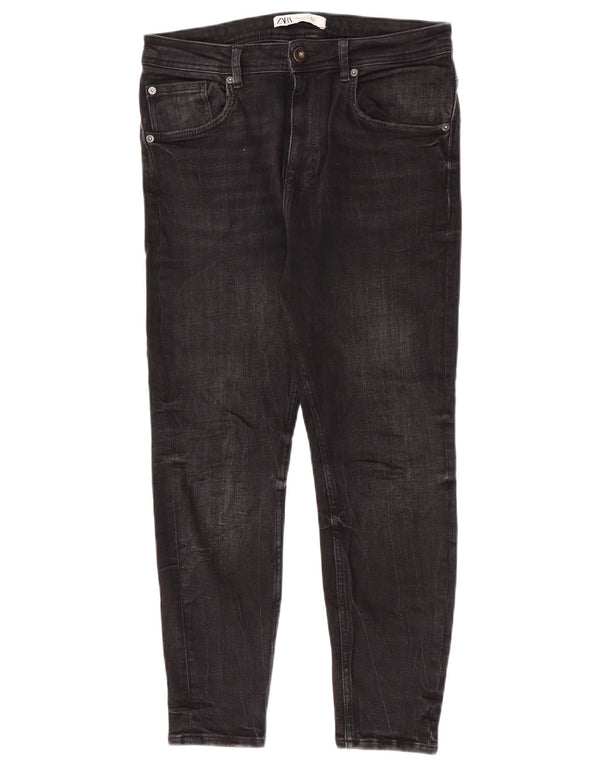 Zara Womens Crop Skinny Jeans EU 40 Medium W31 L25 Grå