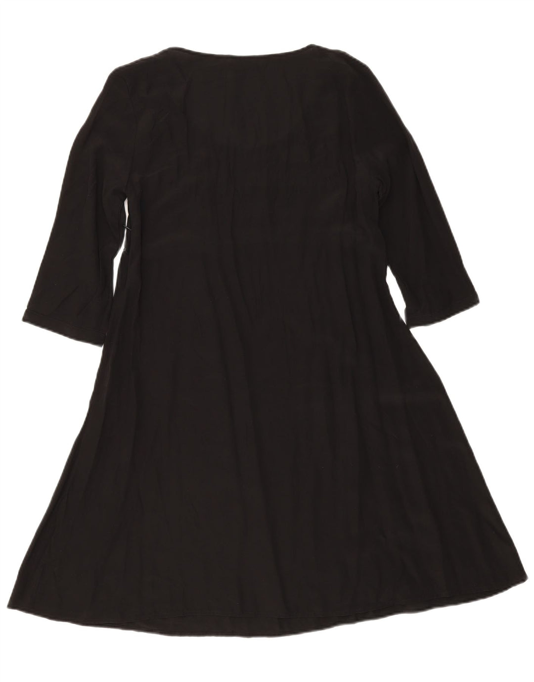 Kookai Dame Langærmet A-Line Kjole UK 12 Medium Sort