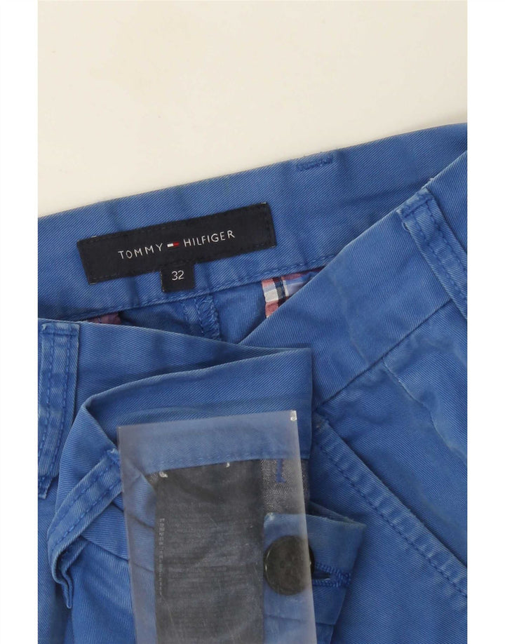 Tommy Hilfiger Herre Chino Shorts W32 Medium Blue Bomuld