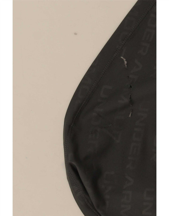Under Armour Herre Grafisk Zip Neck Træningsdragt Top Medium Grå Polyester