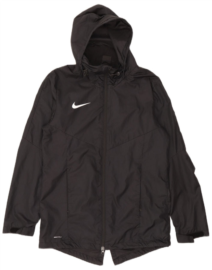 Nike Herre Dri Fit Regnjakke med hætte UK 38 Medium Sort Polyester