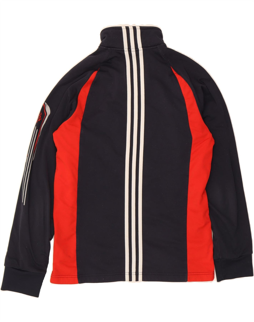 ADIDAS Boys Climawarm Pullover Tracksuit Top 15-16 Years Navy Blue Vintage Adidas and Second-Hand Adidas from Messina Hembry 