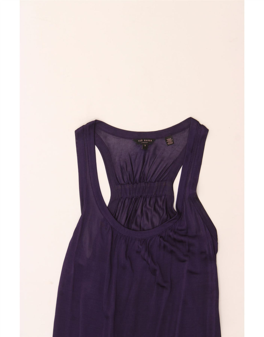 TED BAKER Womens Vest Top Size 1 XS Purple Viscose Vintage Ted Baker and Second-Hand Ted Baker from Messina Hembry 