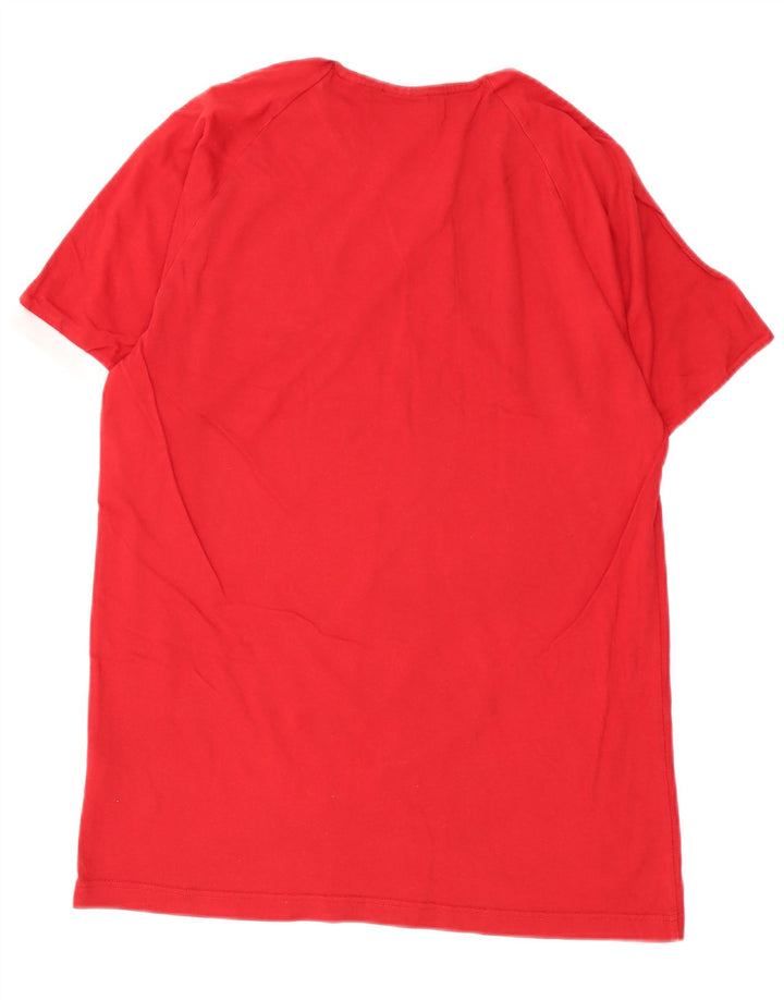 Adidas Herre T-Shirt Top Stor Rød Bomuld