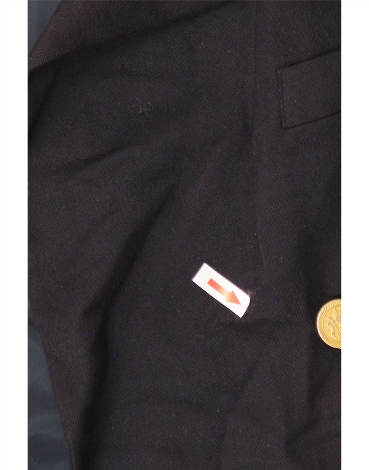 Marks & Spencer Dame Dobbeltradet Blazer Jacket UK 12 Medium Navy Blue