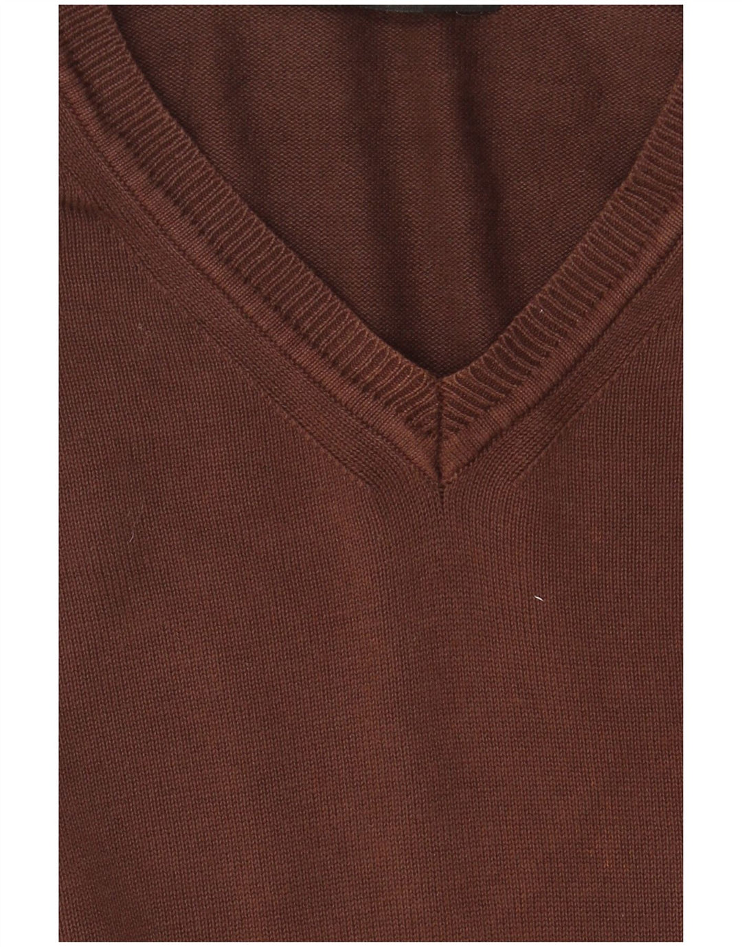 Zara Herre V-hals sweater XL brun bomuld