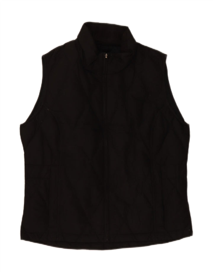 EDDIE BAUER Womens Padded Gilet UK 10 Small Black Polyester Vintage Eddie Bauer and Second-Hand Eddie Bauer from Messina Hembry 