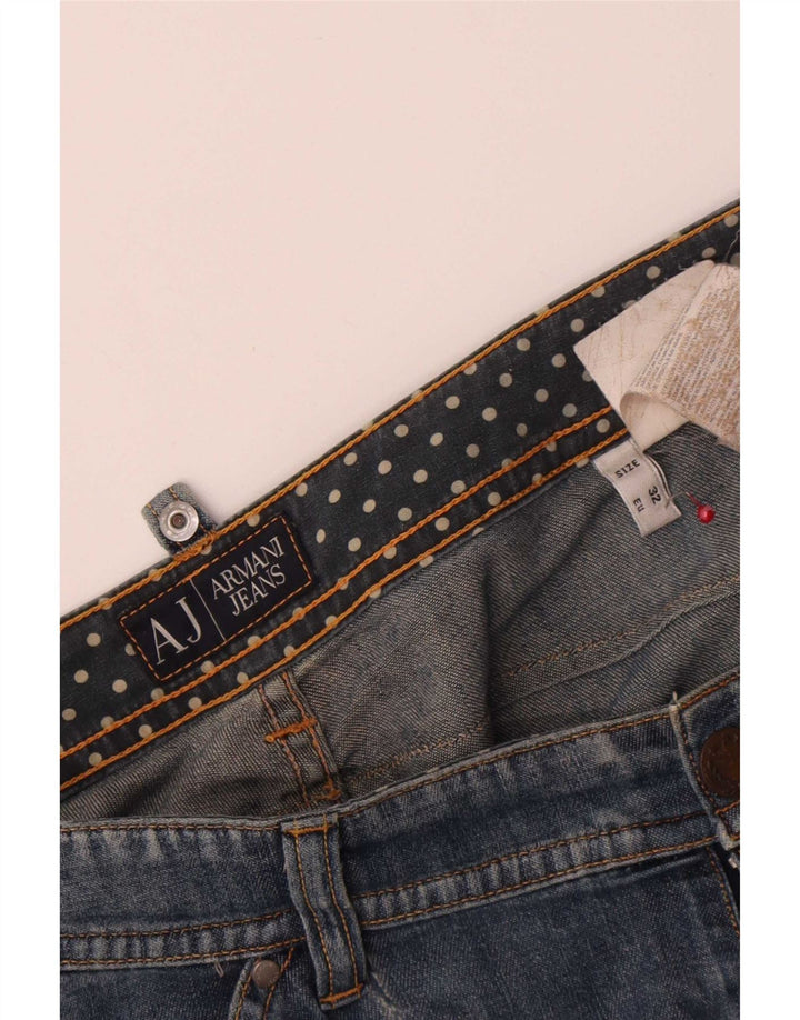Armani Dame Slim Jeans W32 L27 Blå Bomuld