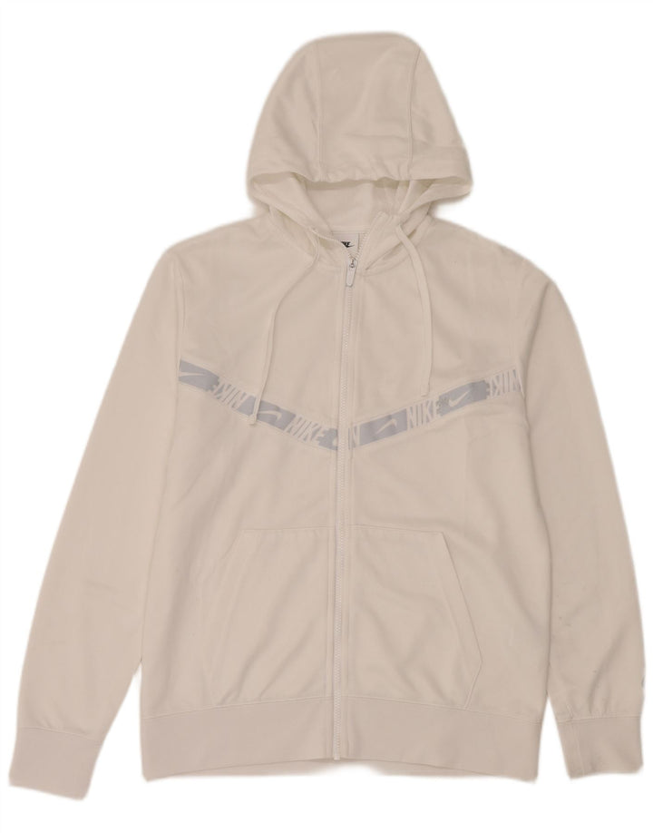 Nike Herre grafisk hættetrøje med lynlås mellem hvid Colourblock Polyester