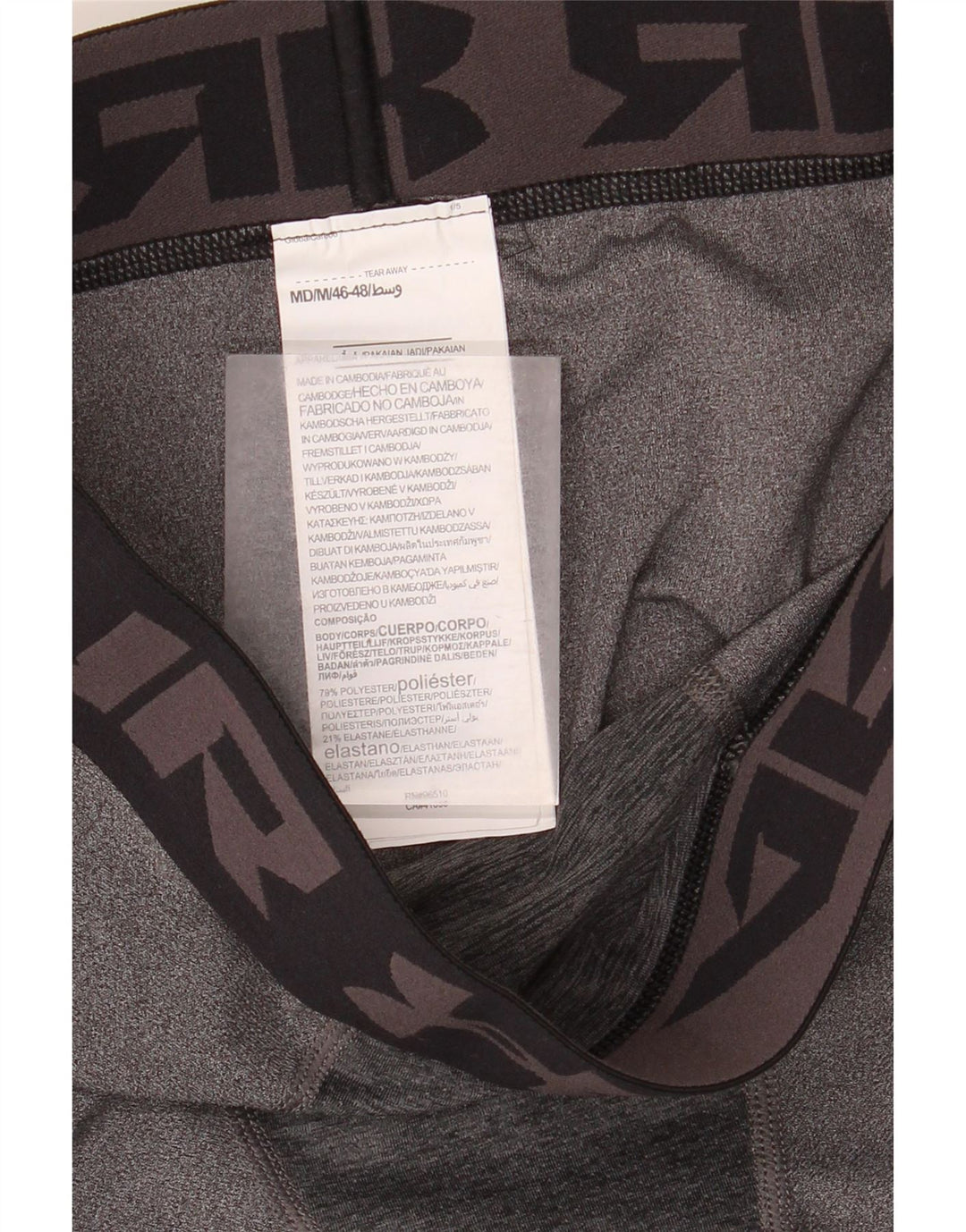Under Armour Grafiske Leggings til kvinder UK 12 Medium Grey Polyester