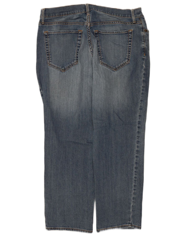 Eddie Bauer Kvinde Kæreste Cropped Jeans US 8 Medium W30 L25 Blå Bomuld