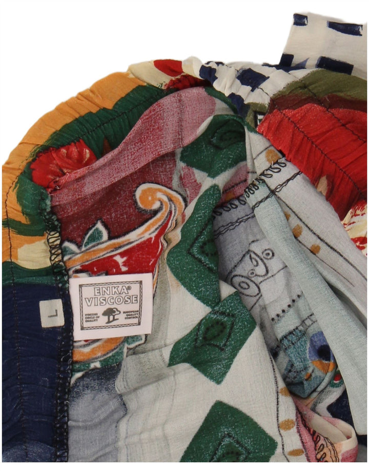 VINTAGE Womens Abstract Pattern A-Line Skirt Large W28  Multicoloured
