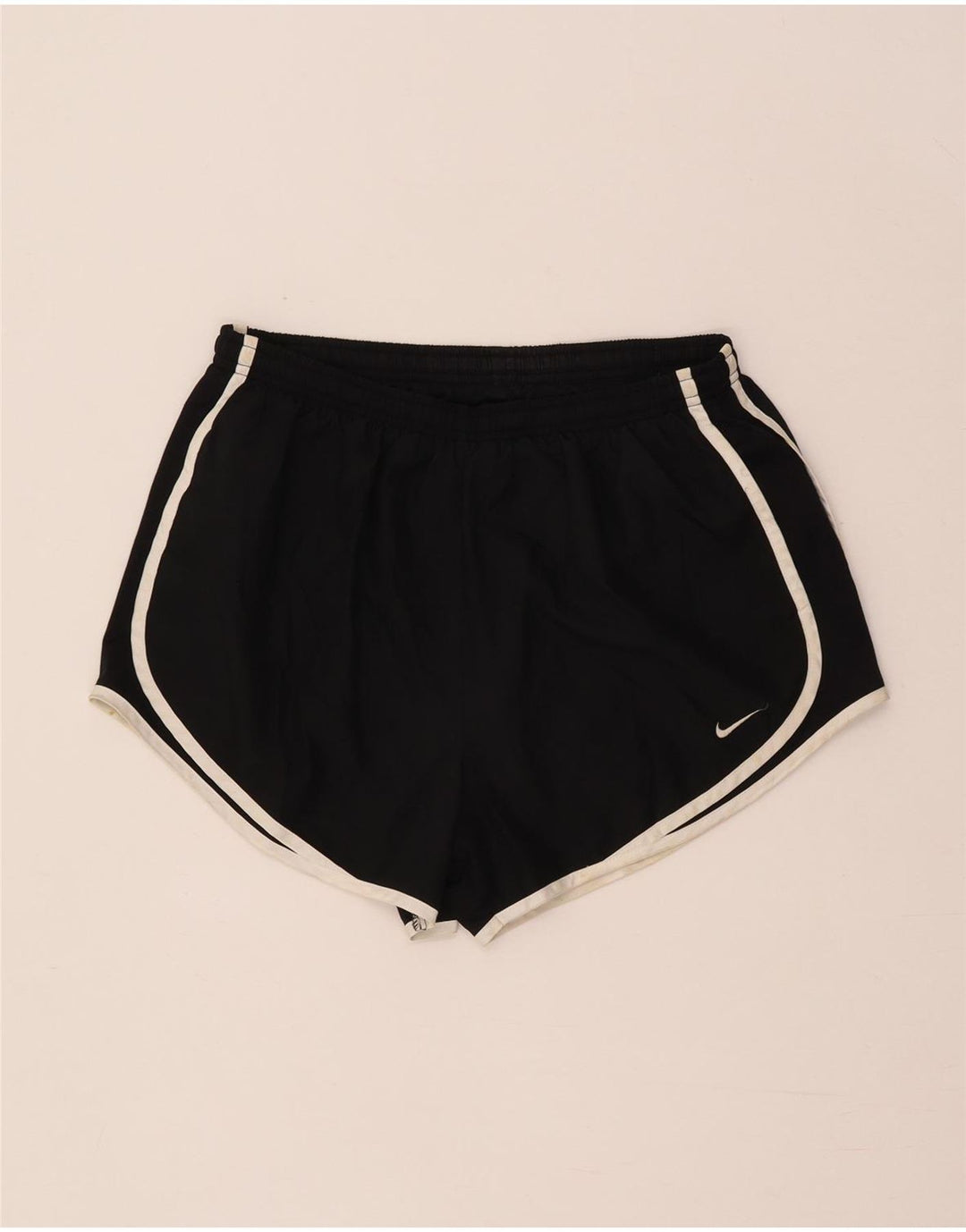 Nike Dame Dri Fit sportsshorts UK 14 Medium Sort Polyester