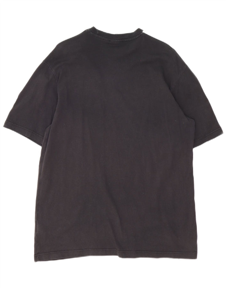 Adidas Herre grafisk T-shirt Top Medium Sort Bomuld