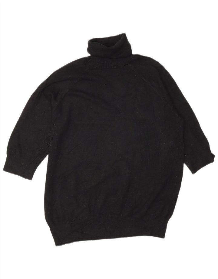 Zara Dame Rullehals Sweater UK 14 Medium Sort