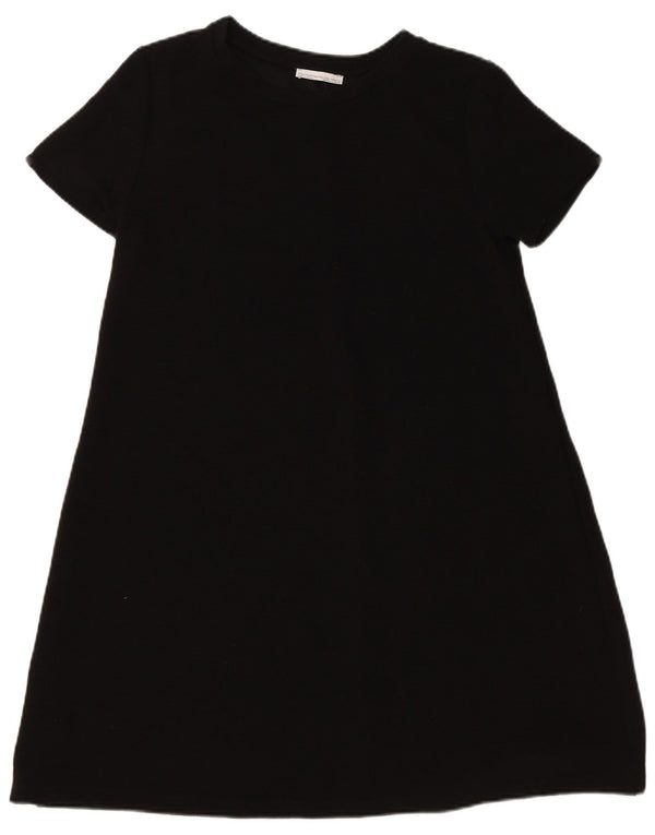 Zara Womens Shift Dress UK 14 Large Black Polyester