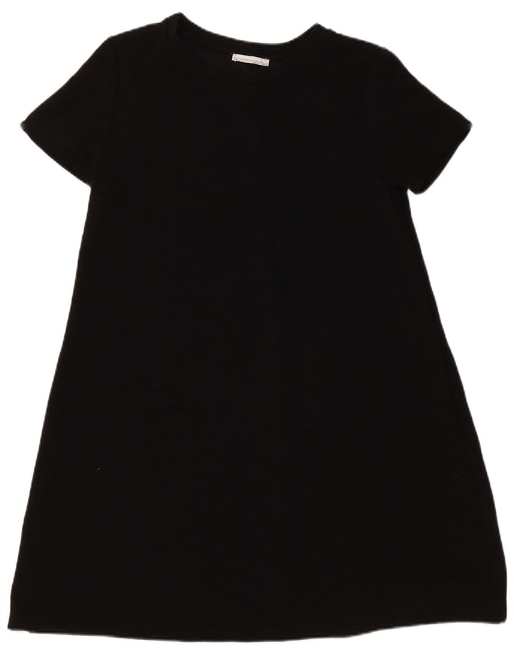 Zara Womens Shift Dress UK 14 Large Black Polyester