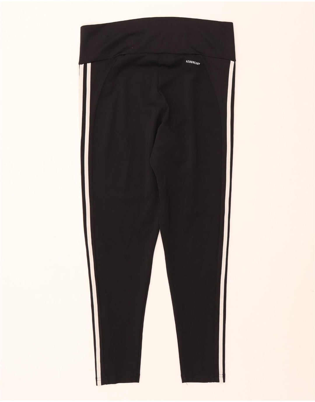 ADIDAS Aeroready Leggings til kvinder UK 16/18 Large Black Polyester