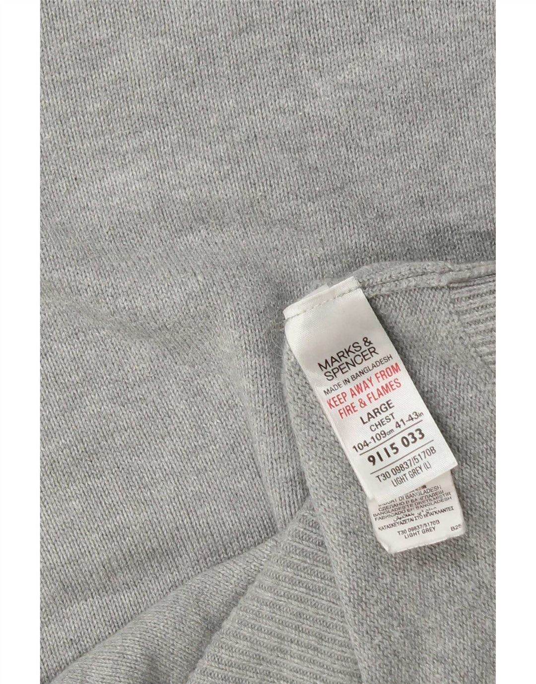 Marks & Spencer Herre Blue Harbor Vest Tank Top Stor Grå Bomuld
