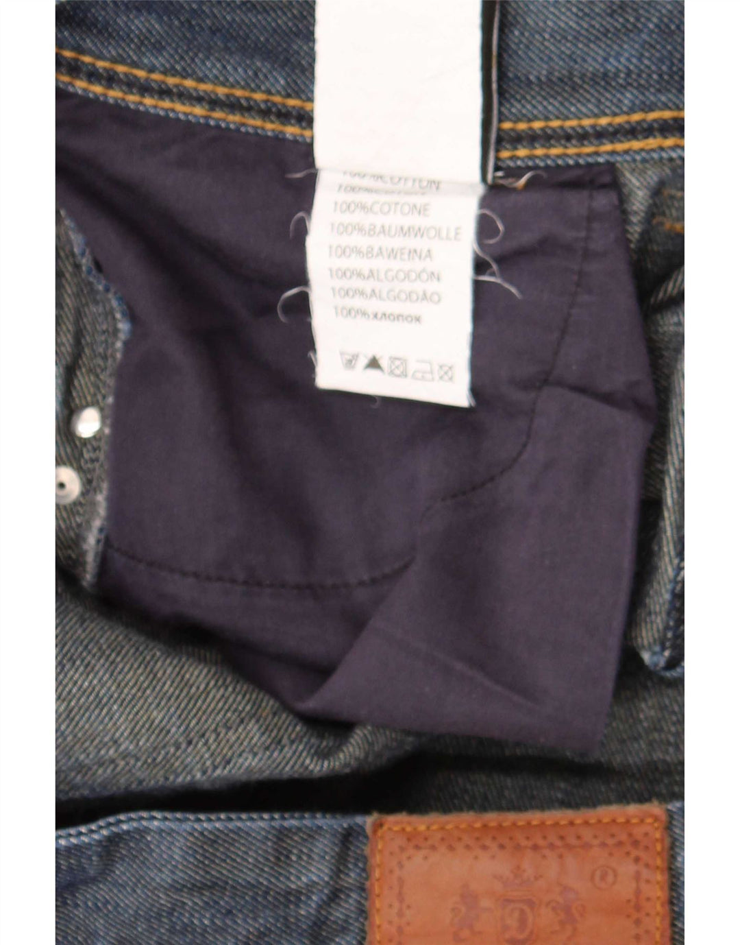 Datch Straight Jeans til mænd W38 L33 Blå Bomuld