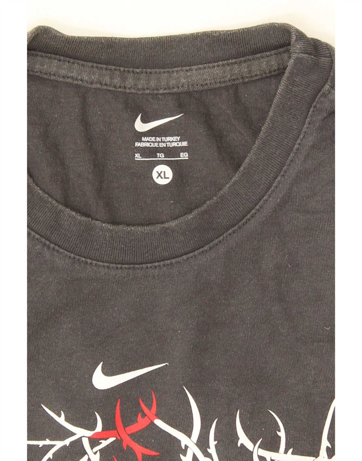 Nike Herre Rugby England Grafisk T-Shirt Top XL Grå