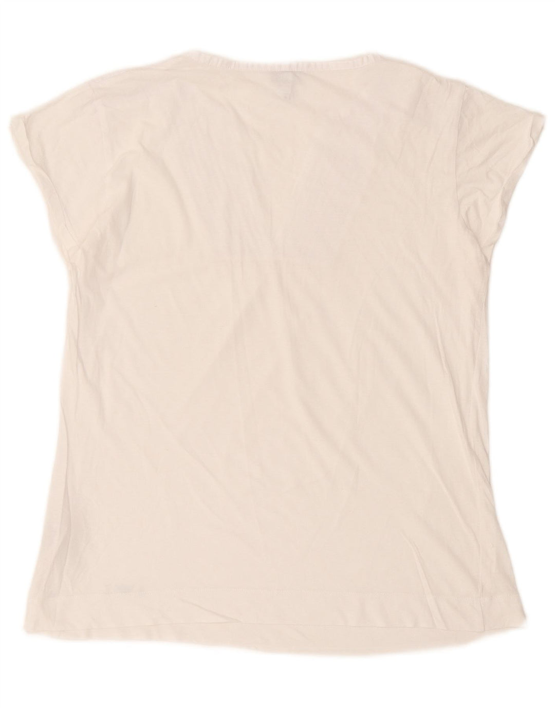 Armani Jeans Damebluse Top UK 16 Stor Hvid Bomuld