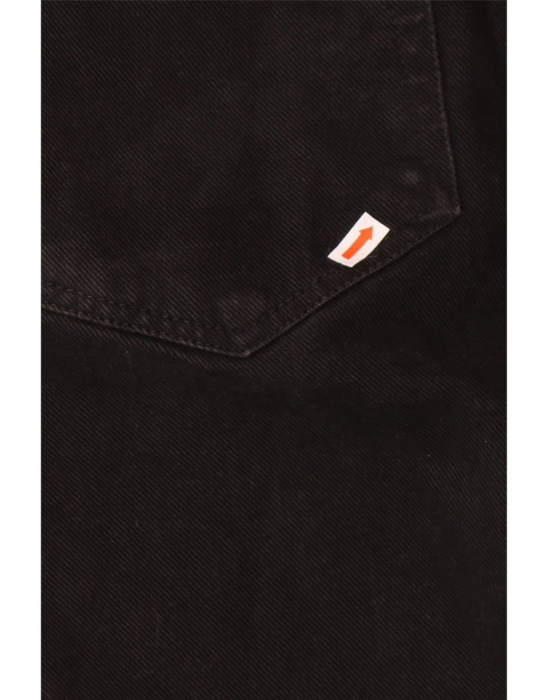 CALVIN KLEIN Kvinder tilspidsede jeans W36 L34 Sort bomuld