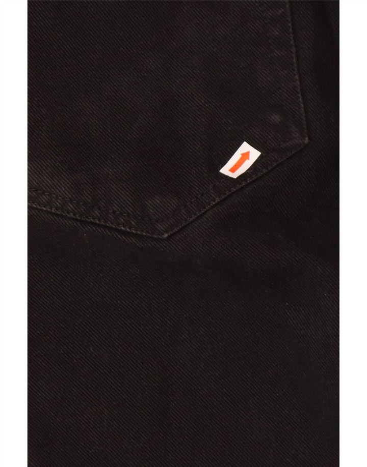 CALVIN KLEIN Kvinder tilspidsede jeans W36 L34 Sort bomuld