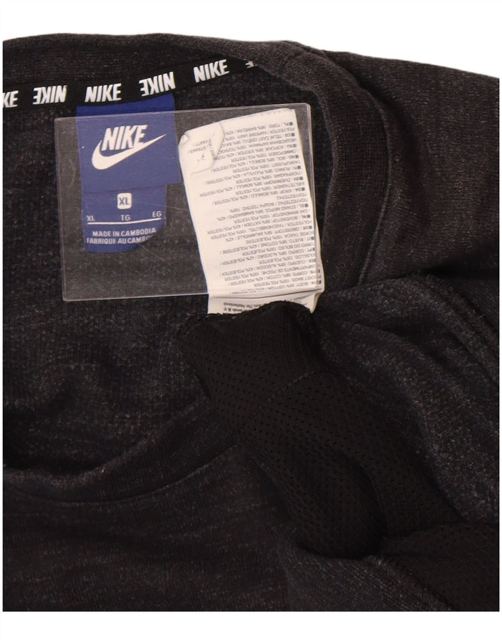 Nike Sweatshirt Jumper til mænd XL Sort Flecked Bomuld