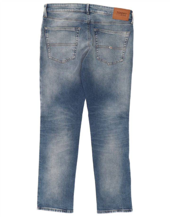 TOMMY HILFIGER Herre Scanton Slim Jeans W34 L30 Blå Bomuld