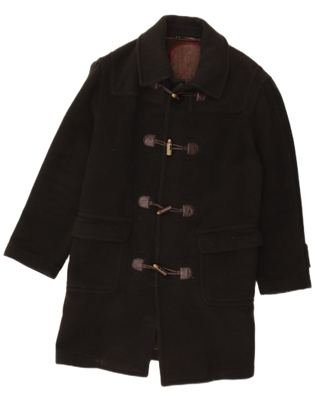Rodrigo Herre Duffle Coat UK 44 2XL Sort Uld