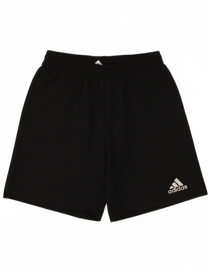 ADIDAS Boys Climalite Sport Shorts 13-14 Years  Black Polyester