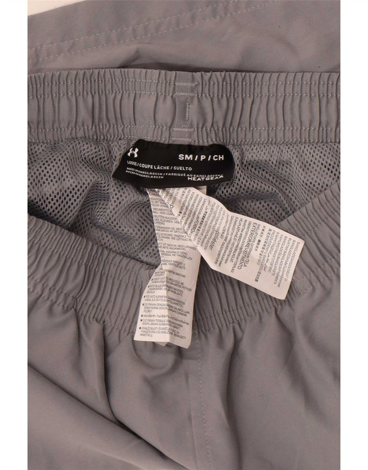 Under Armour Herre Heat Gear Graphic Sports Shorts Små Grå Polyester