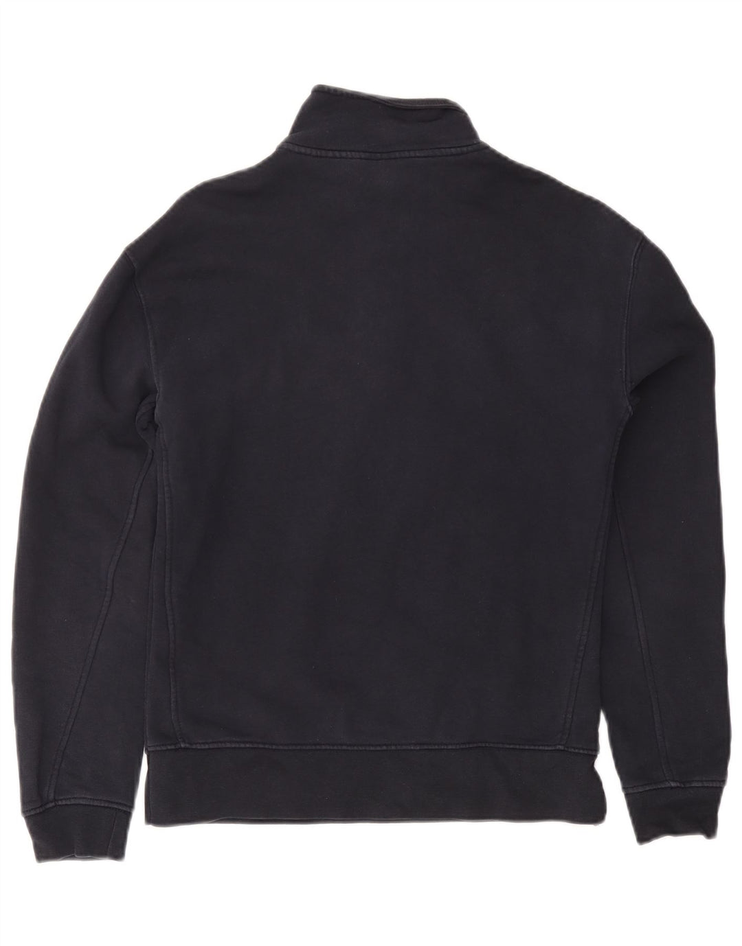 Zara Sweatshirt med lynlås til kvinder UK 10 Small Navy Blue