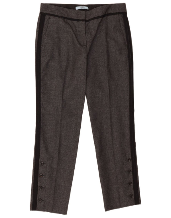 Prada Slim Casual Bukser IT 40 Small W26 L28 Grå Colourblock