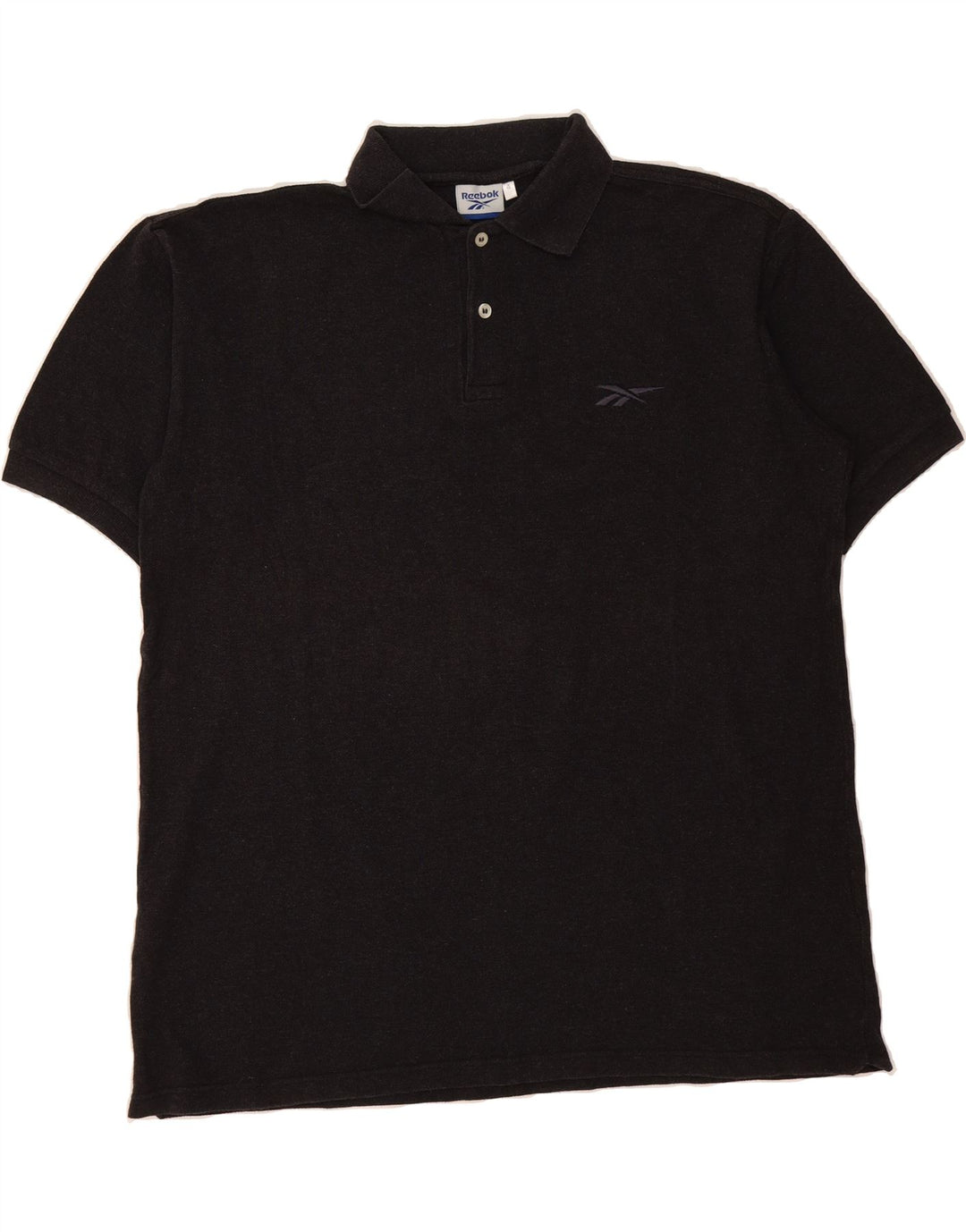 REEBOK Mens Polo Shirt XL Black Cotton Vintage Reebok and Second-Hand Reebok from Messina Hembry 