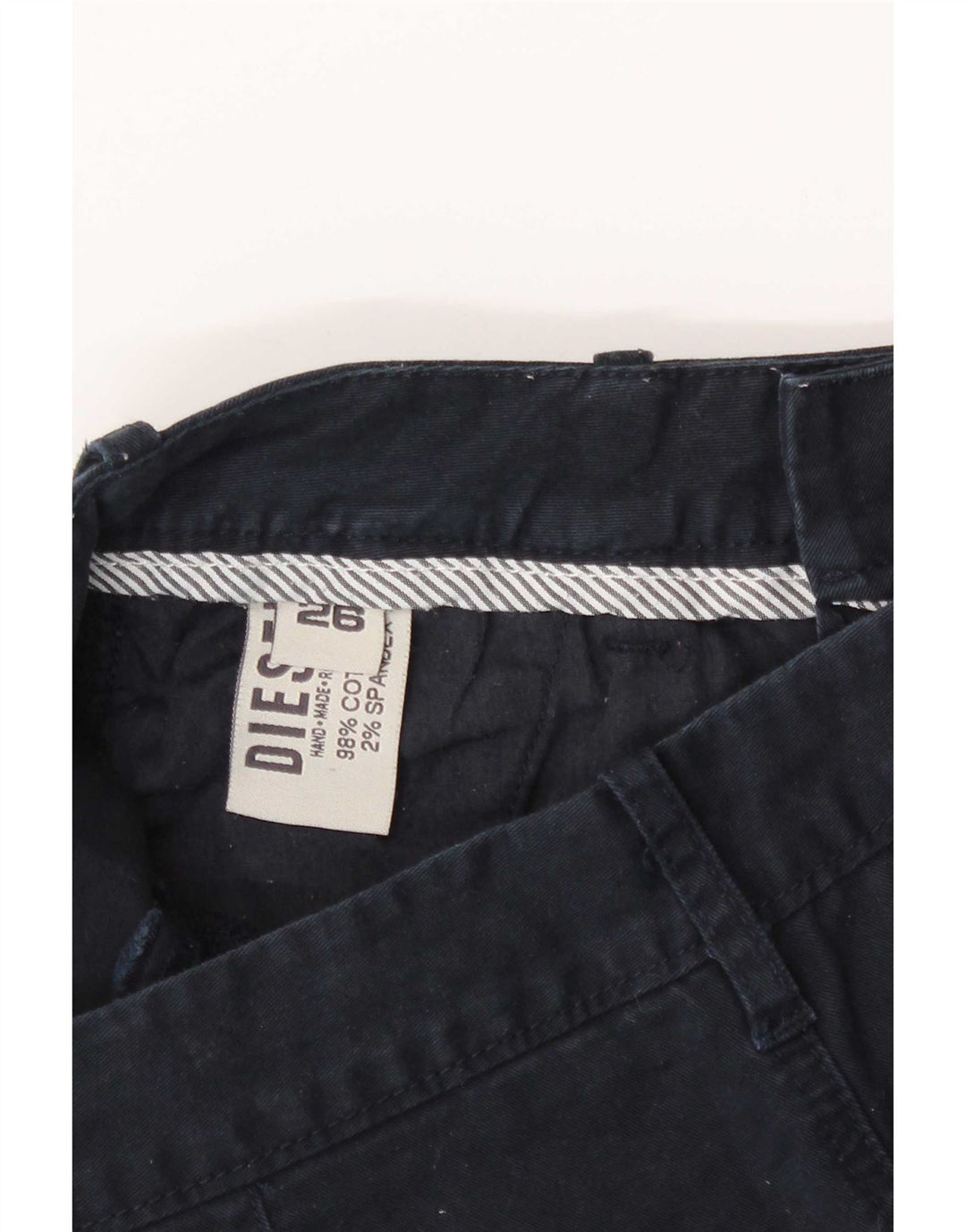 Diesel Chino Shorts til kvinder W26 Små marineblå bomuld