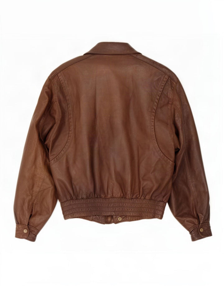 Vintage herre læderjakke UK 38 Medium Brown