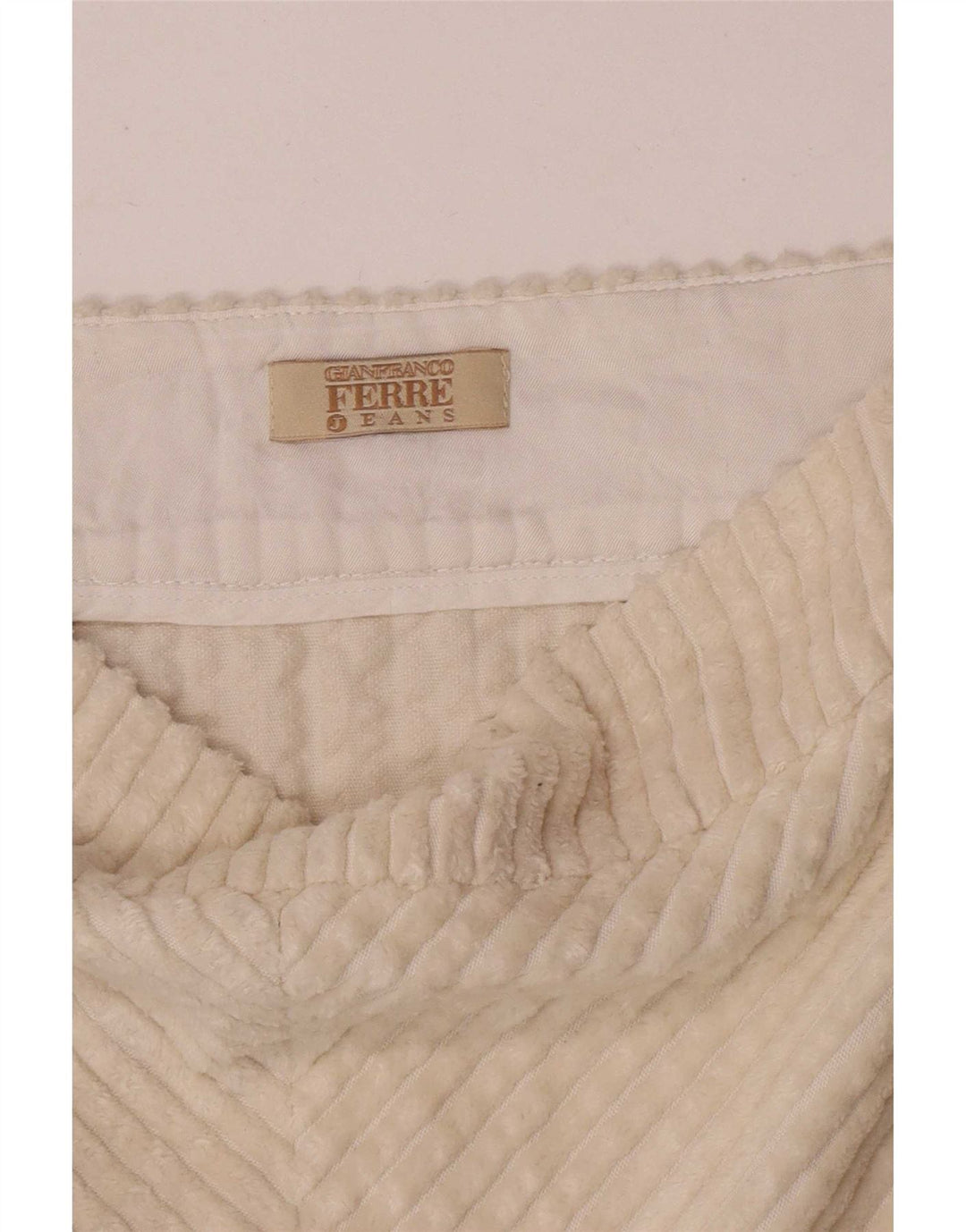Gianfranco Ferre Damefløjl Nederdel W30 Medium Off White