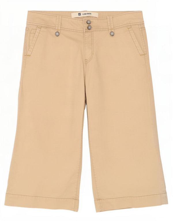 Gap kvinders lavtaljede bermudashorts US 6 medium W32 beige bomuld