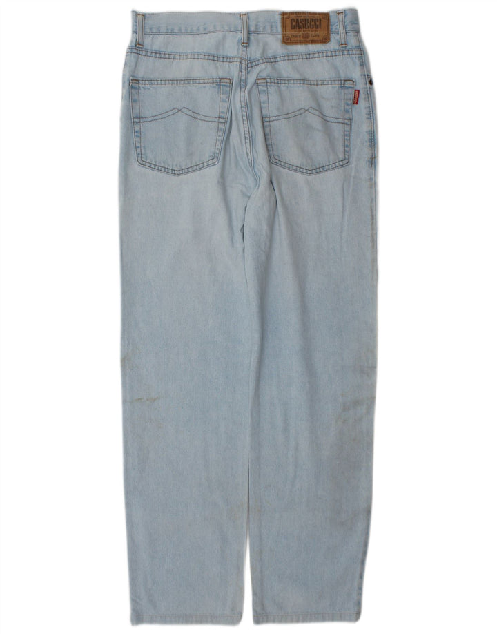 Casucci Straight Jeans til mænd W34 L30 Blå Bomuld