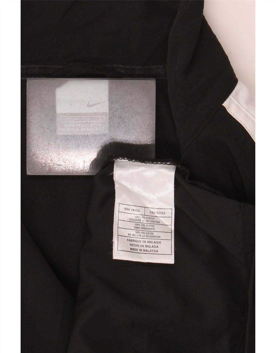 Nike træningsdragt topjakke til kvinder US 12/14 Large Black Colourblock Polyester