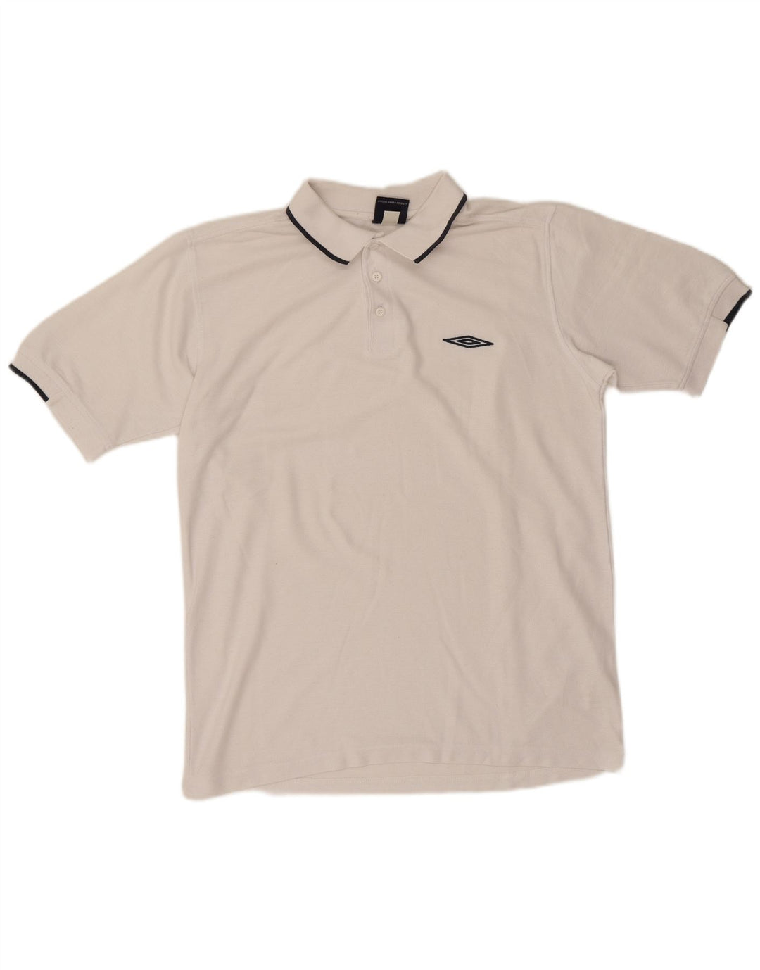 Umbro Herre Polo Shirt Medium White Polyester
