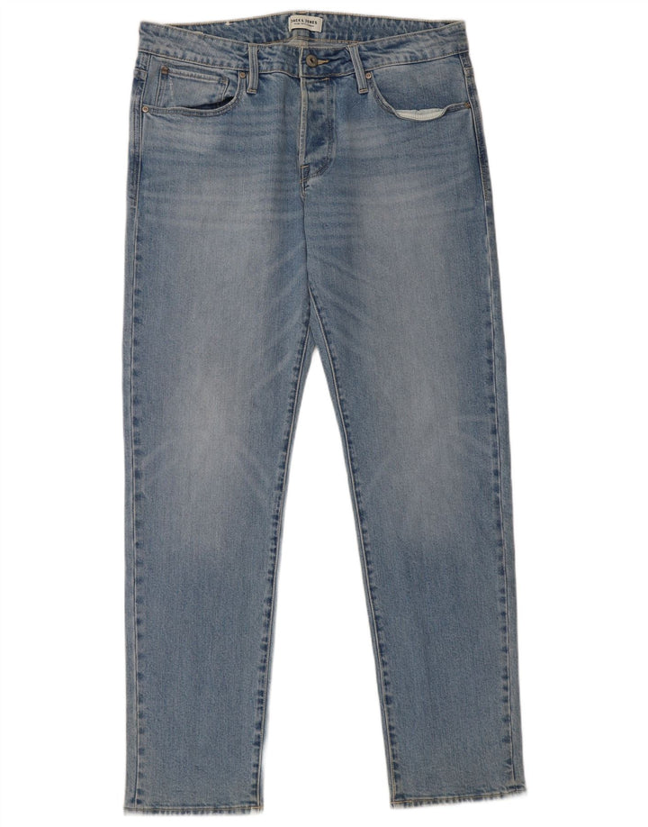 Jack & Jones Herre Slim Jeans W36 L34 Blå Bomuld