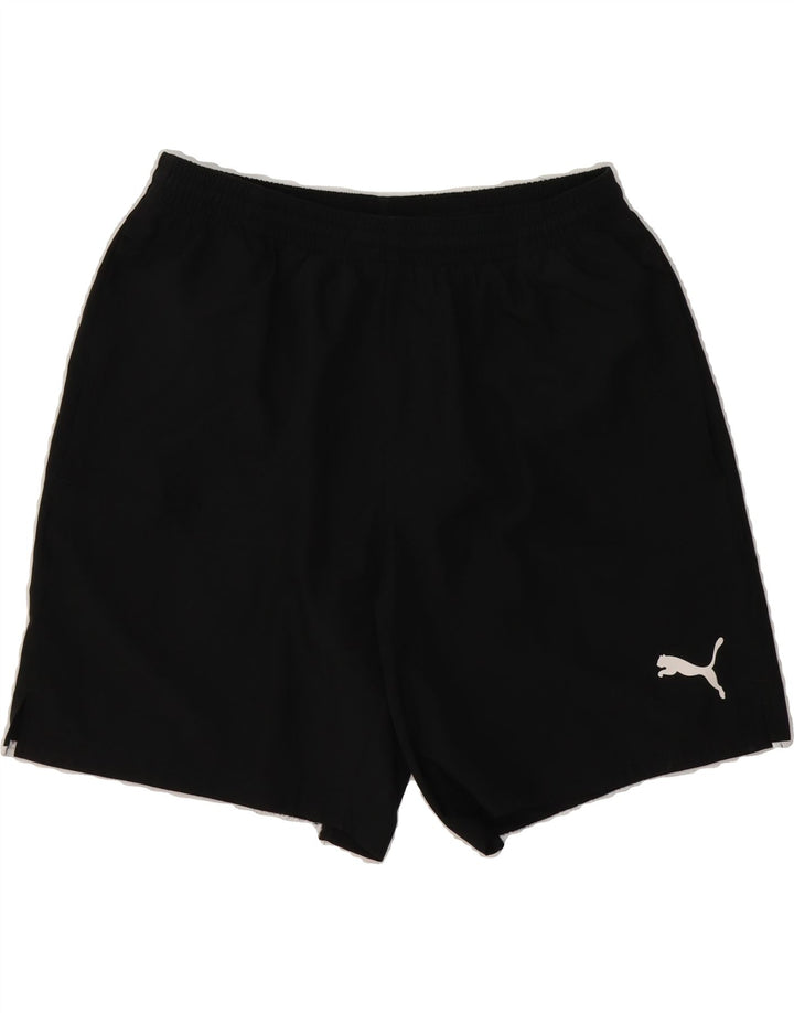 PUMA Mens Sport Shorts Medium  Black Polyester Vintage Puma and Second-Hand Puma from Messina Hembry 