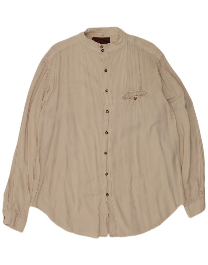 C&A Herreskjorte str. 43/44 XL Beige Viscose